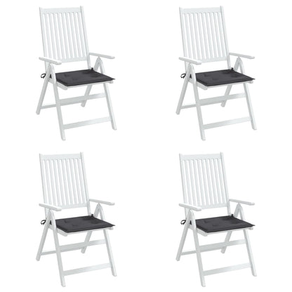 Coussins de chaise de jardin lot de 4 anthracite 50x50x3 cm