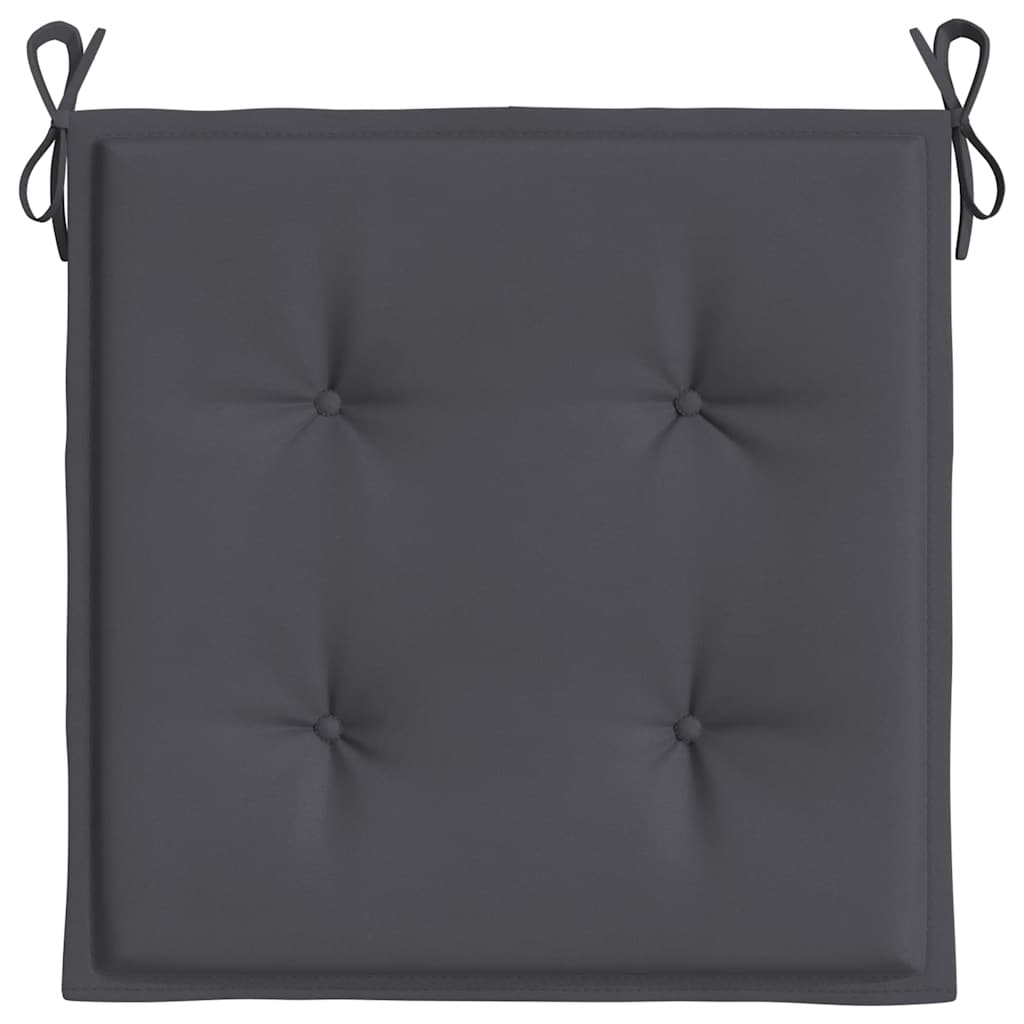 Coussins de chaise de jardin lot de 6 anthracite 50x50x3 cm