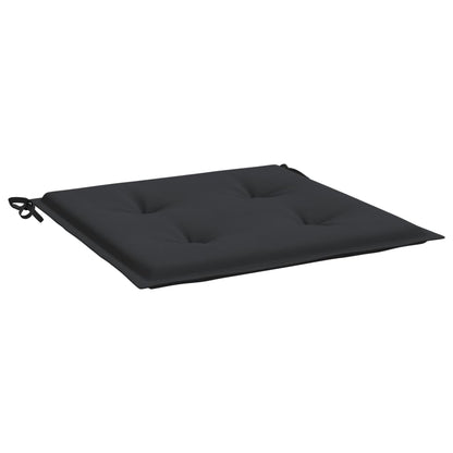 Coussins de chaise jardin lot de 4 noir 50x50x3 cm tissu oxford