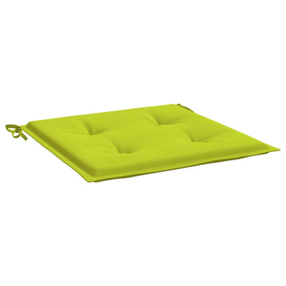 Coussins de chaise de jardin lot de 4 vert vif 50x50x3 cm