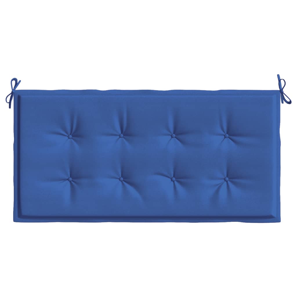 Coussin de banc de jardin bleu royal 100x50x3 cm tissu oxford