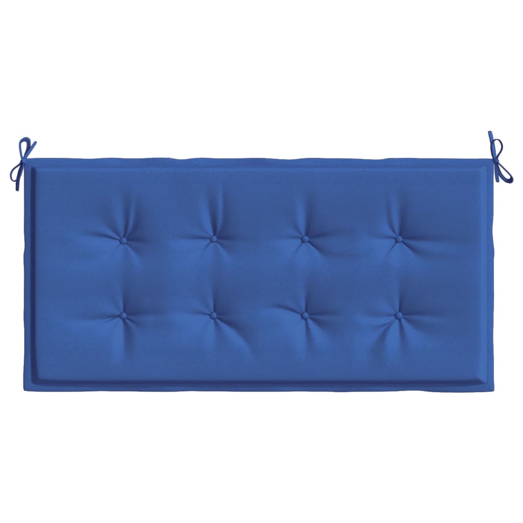 Coussin de banc de jardin bleu royal 120x50x3 cm tissu oxford