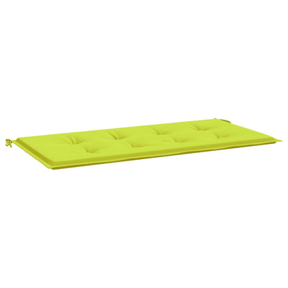 Coussin de banc de jardin vert brillant 120x50x3cm tissu oxford