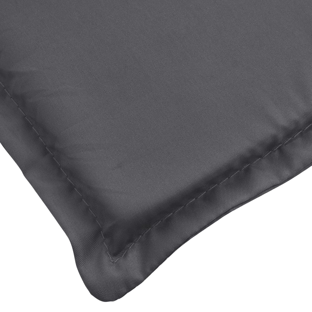 Coussin de chaise longue anthracite 186x58x3 cm tissu oxford