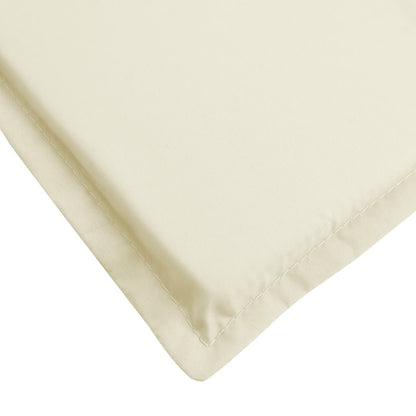 Coussin de chaise longue crème 186x58x3 cm tissu oxford