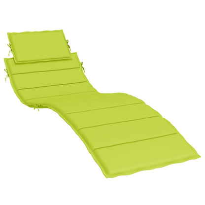 Coussin de chaise longue vert vif 186x58x3 cm tissu oxford