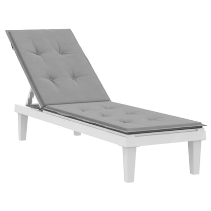 Coussin de chaise de terrasse gris (75+105)x50x4 cm