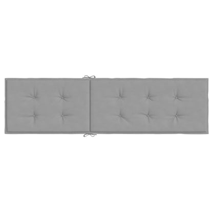 Coussin de chaise de terrasse gris (75+105)x50x4 cm