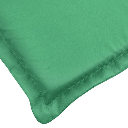 Coussin de chaise de terrasse vert (75+105)x50x4 cm