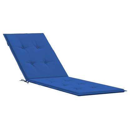 Coussin de chaise de terrasse bleu royal (75+105)x50x4 cm