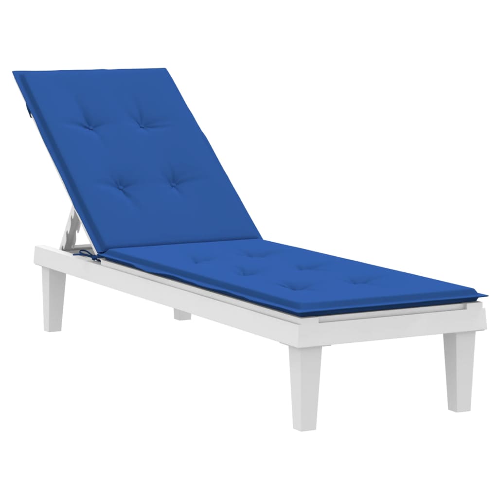 Coussin de chaise de terrasse bleu royal (75+105)x50x4 cm