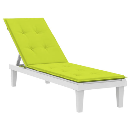 Coussin de chaise de terrasse vert vif (75+105)x50x4 cm