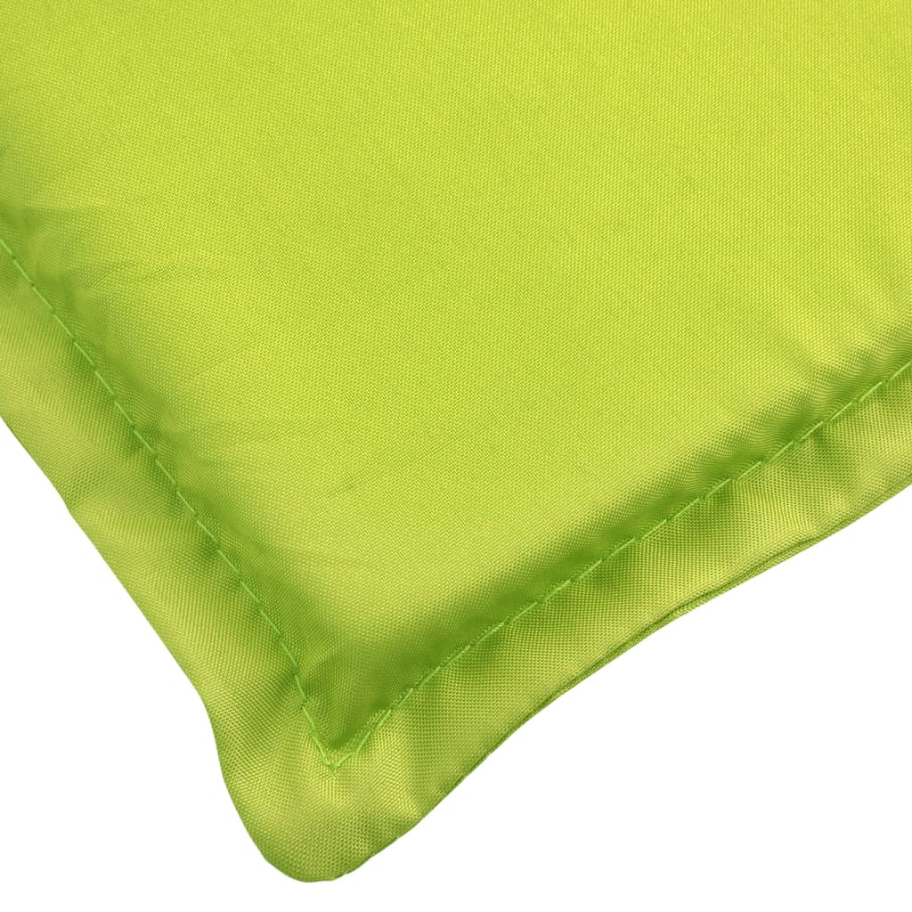 Coussin de chaise de terrasse vert vif (75+105)x50x4 cm