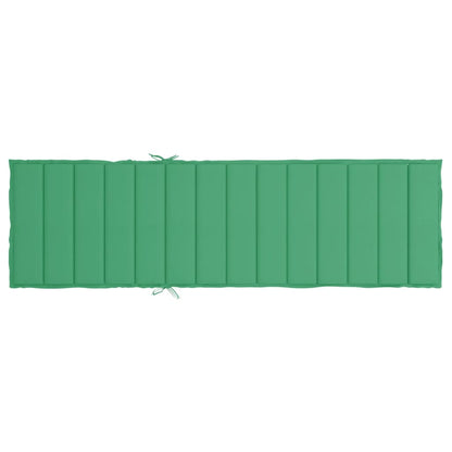 Coussin de chaise longue vert 200x60x3 cm tissu oxford