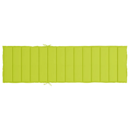 Coussin de chaise longue vert vif 200x60x3 cm tissu oxford