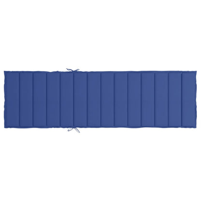 Coussin de chaise longue bleu royal 200x70x3 cm tissu oxford