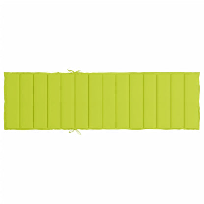 Coussin de chaise longue vert vif 200x70x3 cm tissu oxford