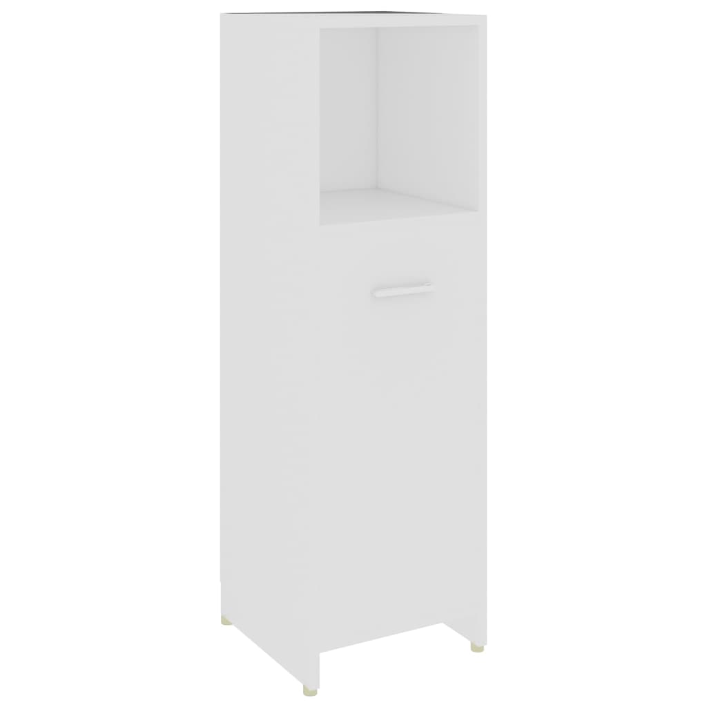 Ensemble de meubles salle de bain 4 pcs blanc bois d’ingénierie