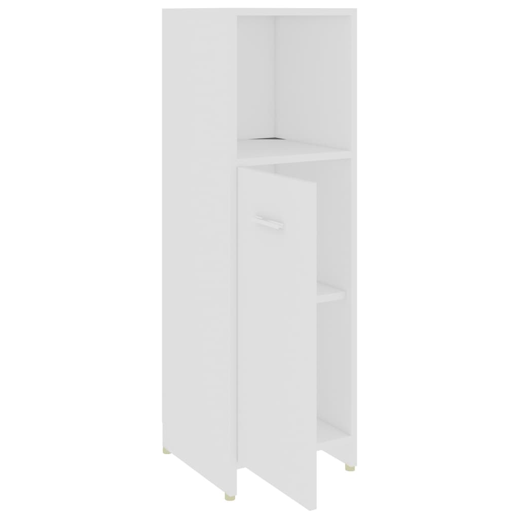 Ensemble de meubles salle de bain 4 pcs blanc bois d’ingénierie