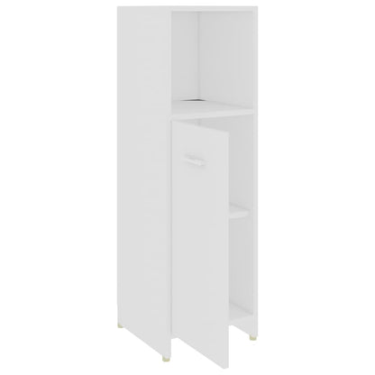 Ensemble de meubles salle de bain 4 pcs blanc bois d’ingénierie