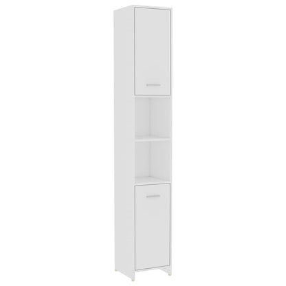 Ensemble de meubles salle de bain 4 pcs blanc bois d’ingénierie