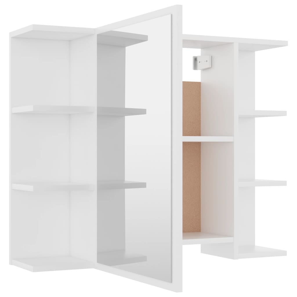 Ensemble de meubles de salle de bain 4pcs Blanc Bois ingénierie