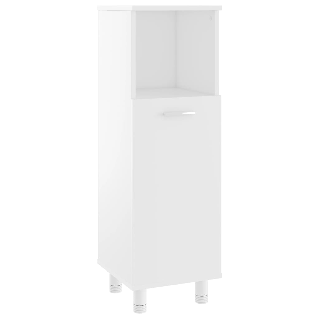 Ensemble de meubles de salle de bain 4pcs Blanc Bois ingénierie