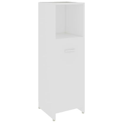 Ensemble de meubles de salle de bain 3pcs Blanc Bois ingénierie