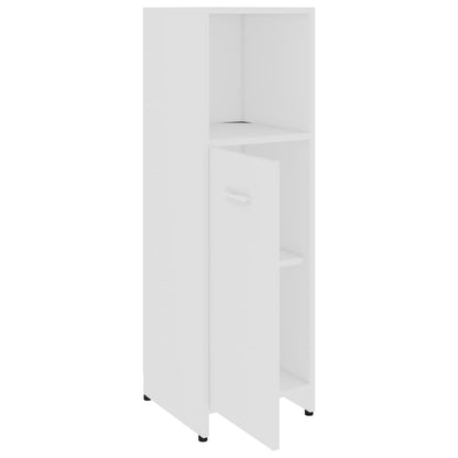 Ensemble de meubles de salle de bain 3pcs Blanc Bois ingénierie