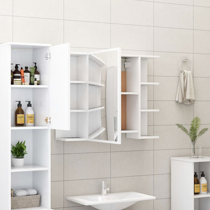 Ensemble de meubles de bain 3 pcs Blanc Bois d'ingénierie