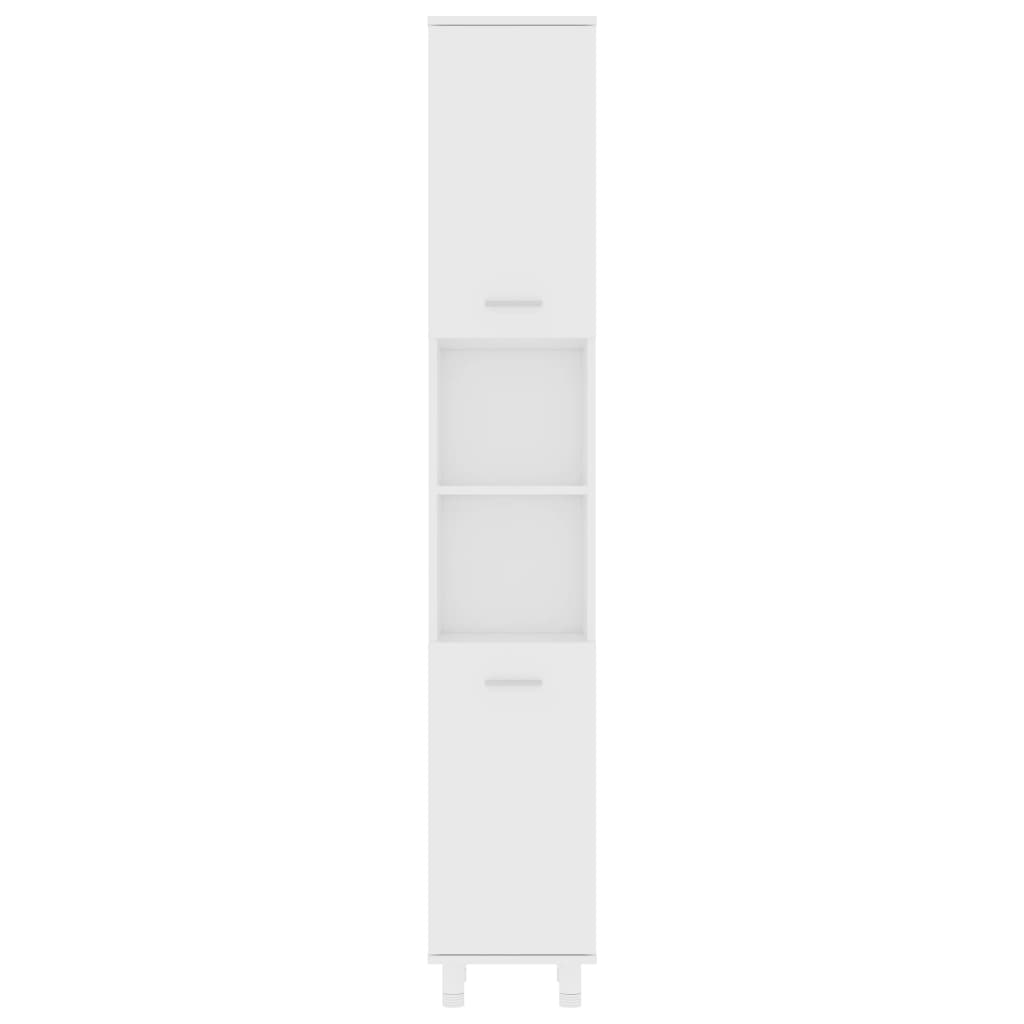 Ensemble de meubles de salle de bain 3pcs Blanc Bois ingénierie