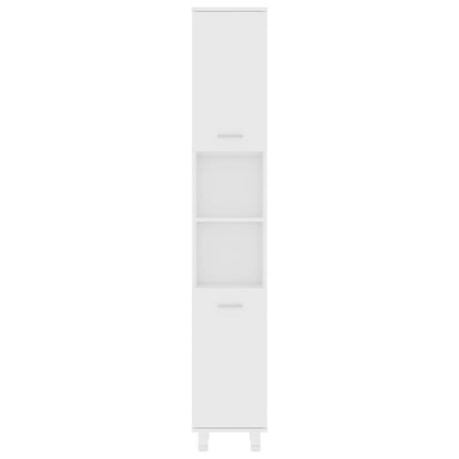 Ensemble de meubles de salle de bain 3pcs Blanc Bois ingénierie