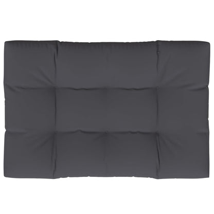 Coussin de palette anthracite 120x80x12 cm tissu