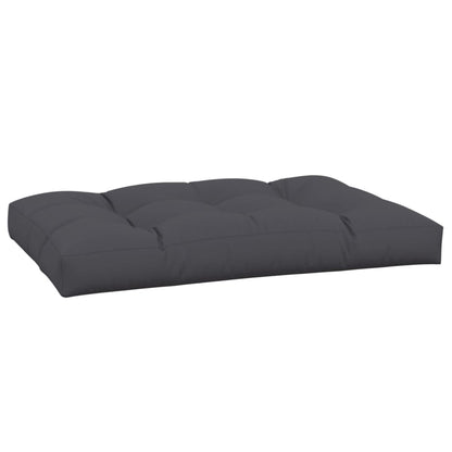 Coussin de palette anthracite 120x80x12 cm tissu