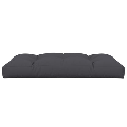 Coussin de palette anthracite 120x80x12 cm tissu