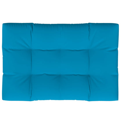 Coussin de palette bleu 120x80x12 cm tissu