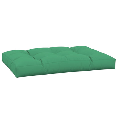 Coussin de palette vert 120x80x12 cm tissu