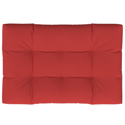 Coussin de palette rouge 120x80x12 cm tissu