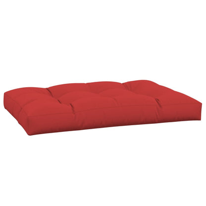 Coussin de palette rouge 120x80x12 cm tissu