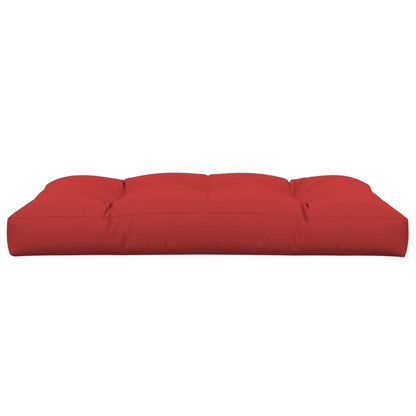 Coussin de palette rouge 120x80x12 cm tissu