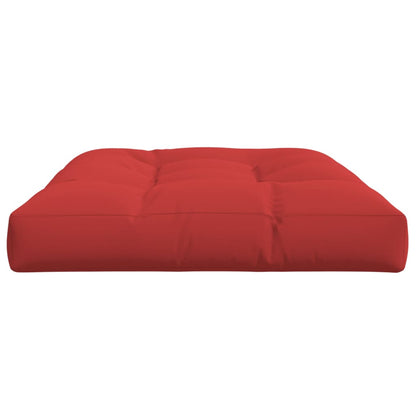 Coussin de palette rouge 120x80x12 cm tissu