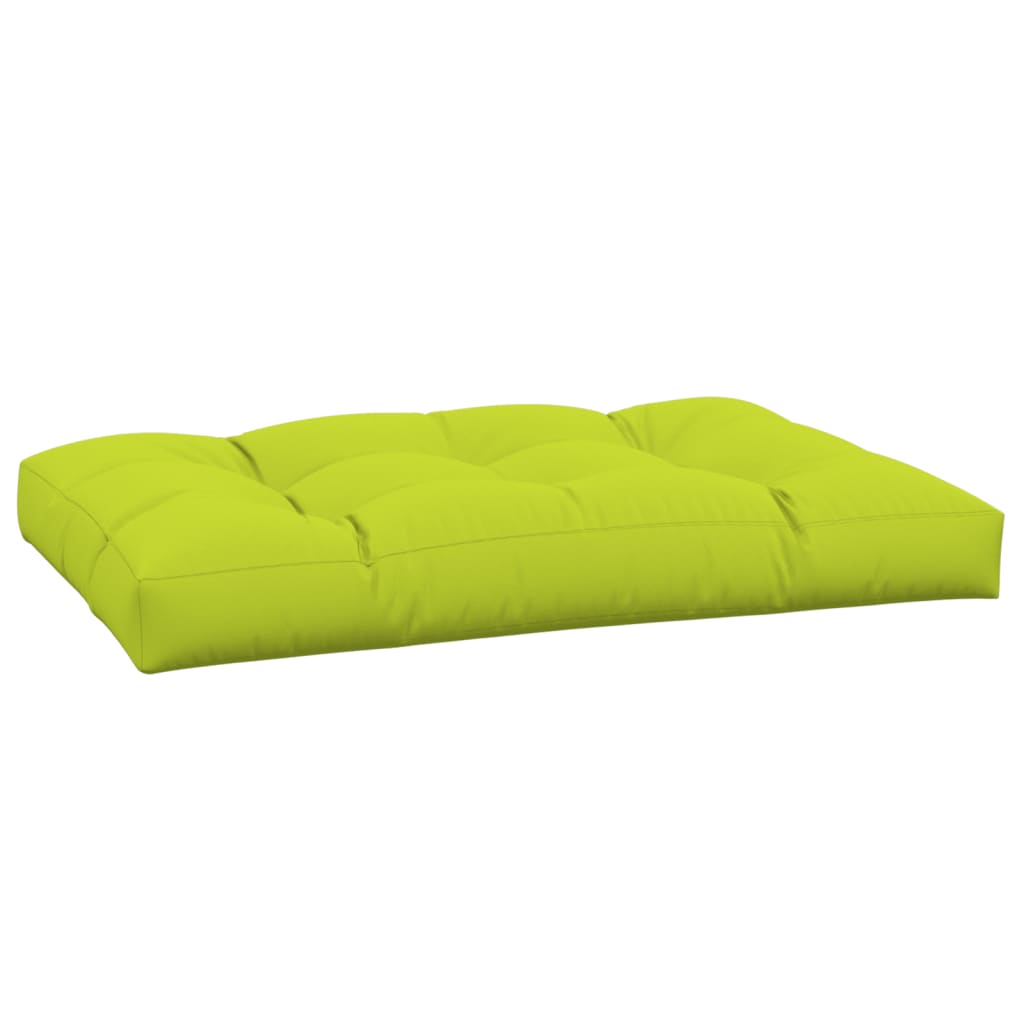 Coussin de palette vert vif 120x80x12 cm tissu