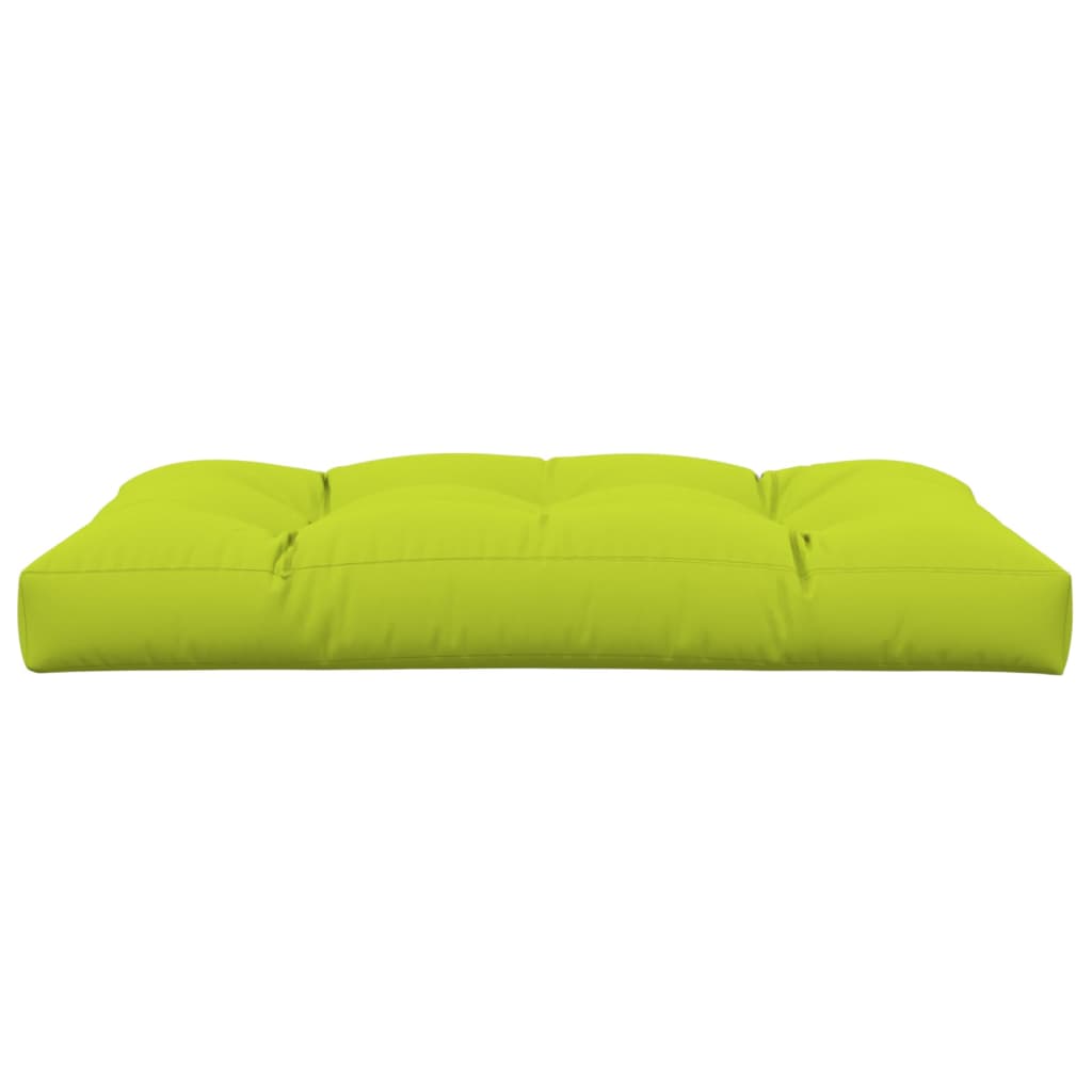 Coussin de palette vert vif 120x80x12 cm tissu