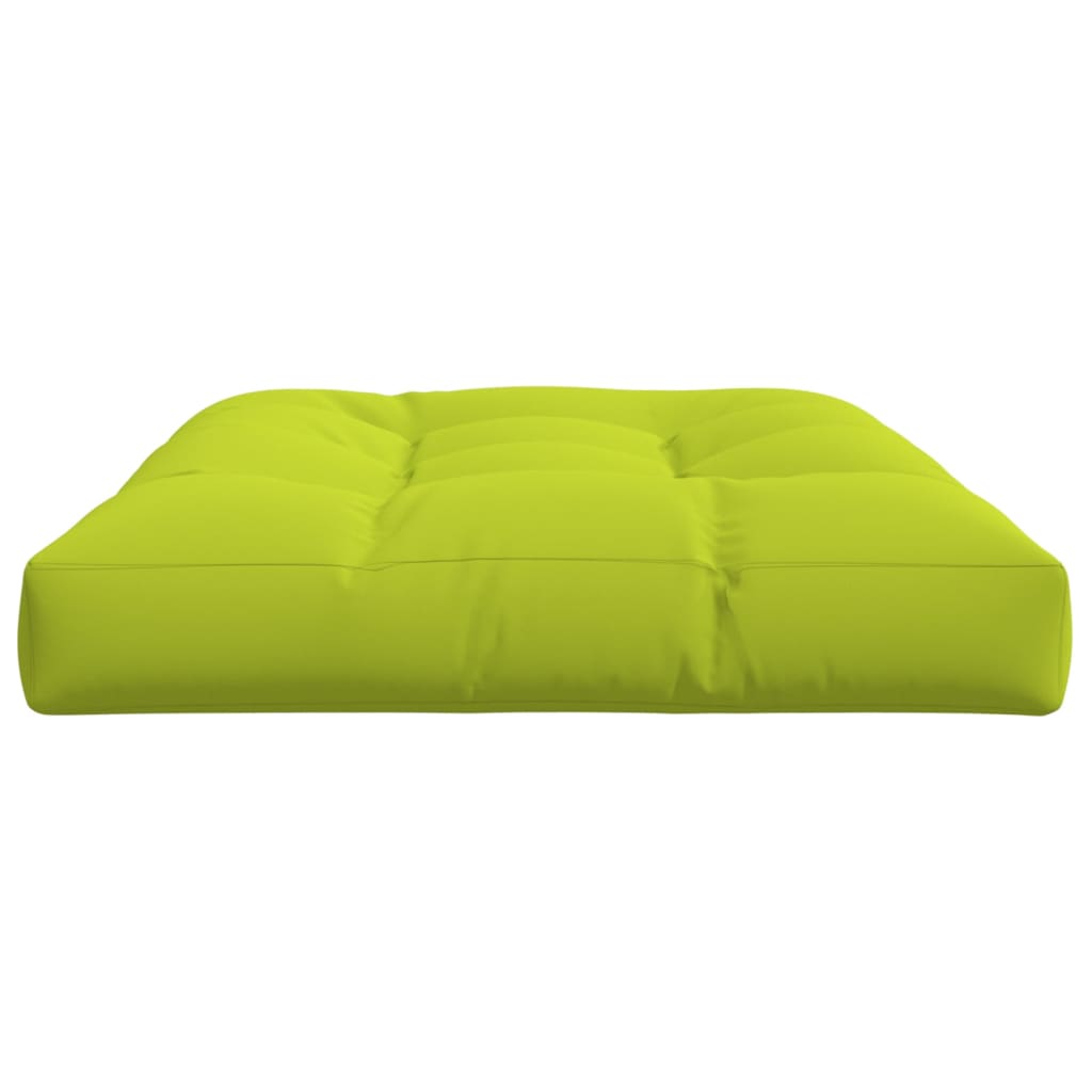 Coussin de palette vert vif 120x80x12 cm tissu