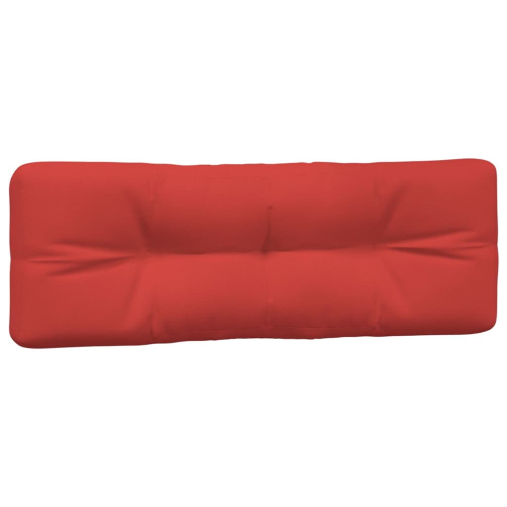 Coussins de palette lot de 3 rouge tissu