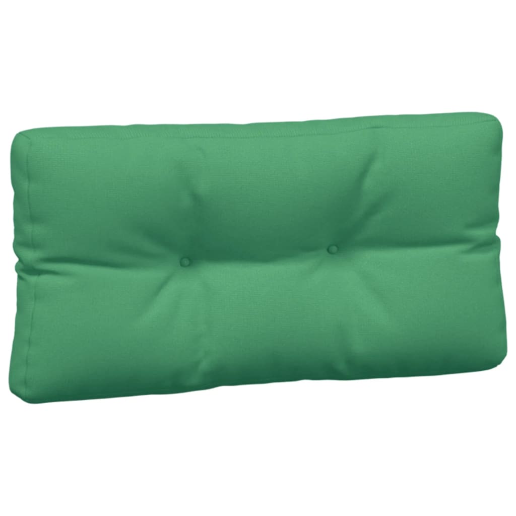 Coussins de palette lot de 5 vert tissu