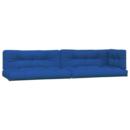 Coussins de palette lot de 5 bleu royal tissu