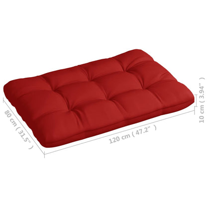 Coussins de canapé palette lot de 7 Rouge