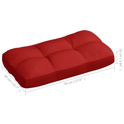 Coussins de canapé palette lot de 7 Rouge