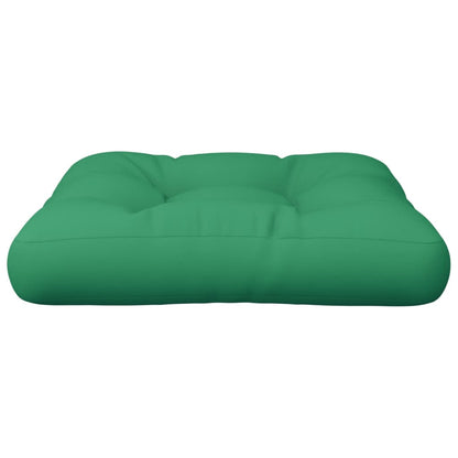 Coussin de palette vert 58x58x10 cm tissu